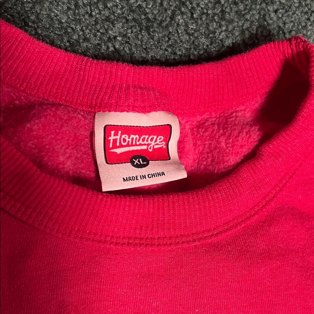 Budweiser Colorblock Crewneck Sweatshirt - Red, white & Navy - Picture 3 of 3